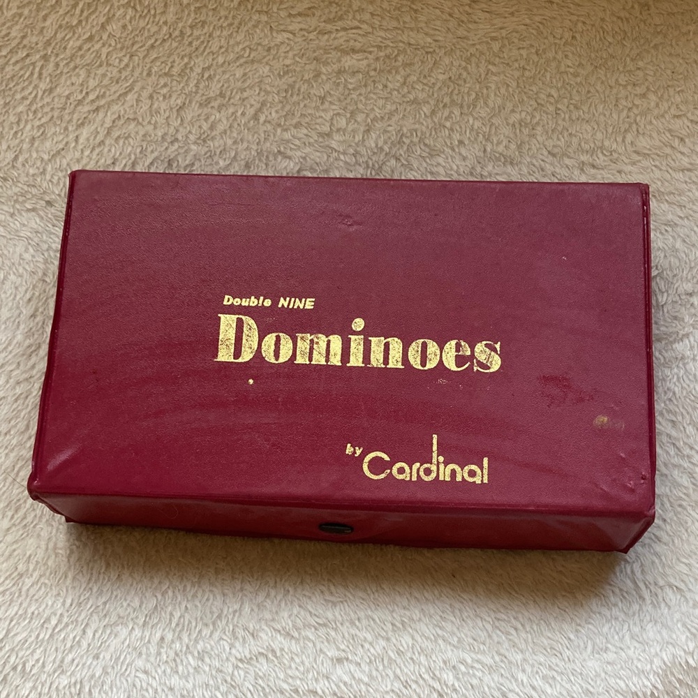 Cardinal Double Nine Dominoes Set - Red